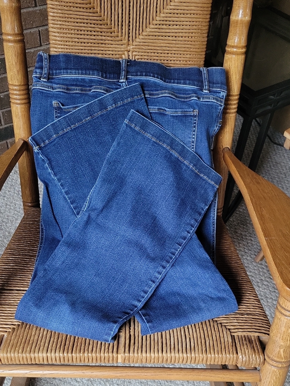 Spanx bootcut jeans/jeggings, blue, size L - Picture 9 of 10